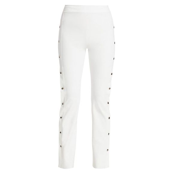 Chiara Boni La Petite RobeVeerle High-Waist Side-Snap Pull-On Pants